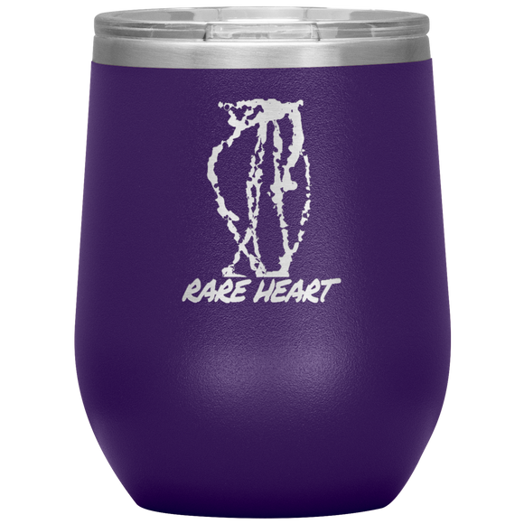 Forever Emily's Rare Heart Etched Wine Tumblers