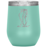 Forever Emily's All Heart Etched Wine Tumblers