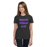 Forever Emily's Freakin Stinkin Cute Youth Short Sleeve T-Shirt, Dark Colors