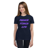 Forever Emily's Freakin Stinkin Cute Youth Short Sleeve T-Shirt, Dark Colors