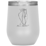 Forever Emily's All Heart Etched Wine Tumblers